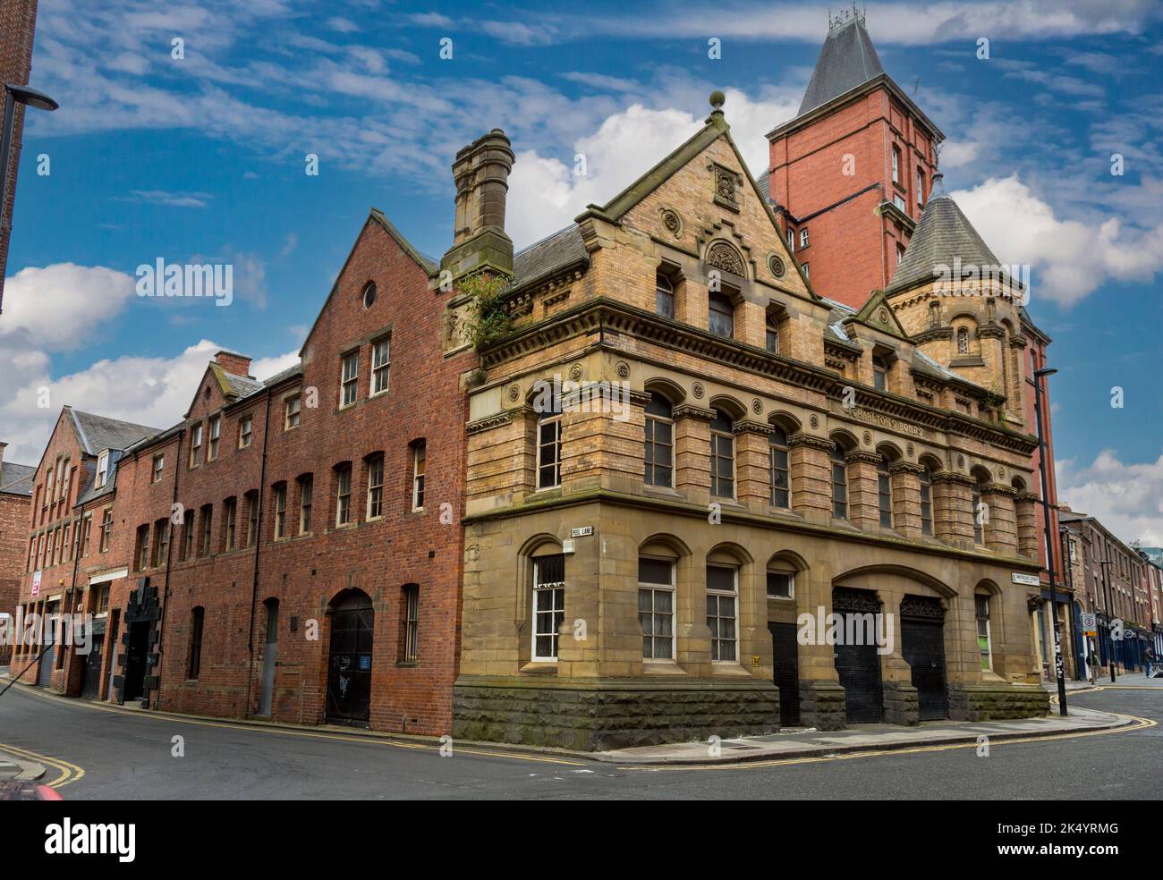 Newcastle-upon-Tyne, England, Vereinigtes Königreich.  Umnutzung: Chinese Association jetzt im ehemaligen Schiffe Stores Warehouse. Stockfoto