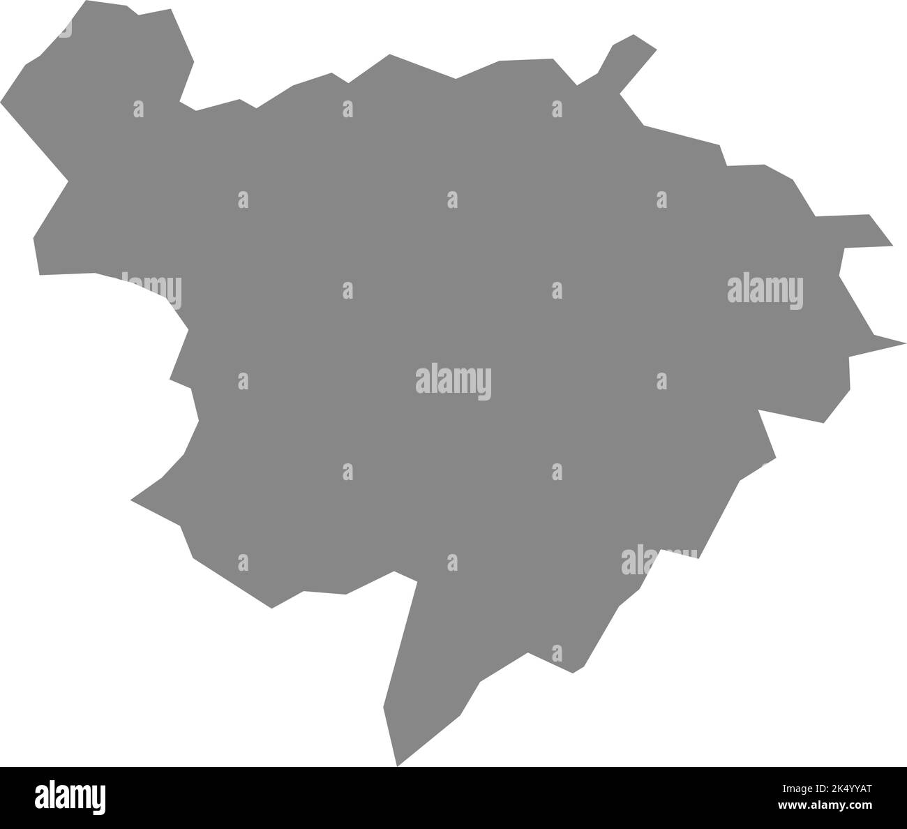 Graue Landkarte von BERGISCH GLADBACH, DEUTSCHLAND Stock Vektor