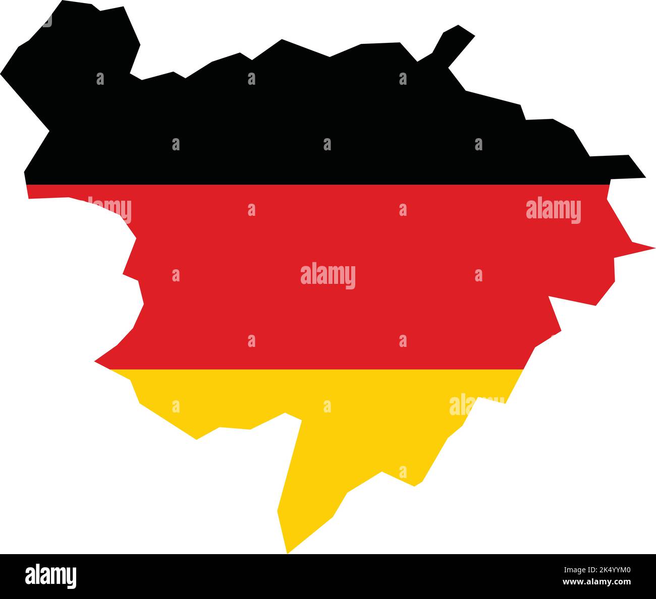 Flaggenkarte von BERGISCH GLADBACH, DEUTSCHLAND Stock Vektor