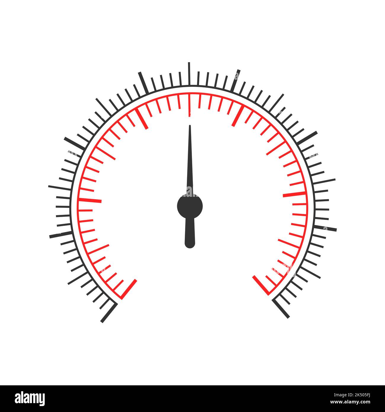 DashboardSchablone für runde Messungen mit zwei runden Diagrammen und Pfeil. Druckmesser