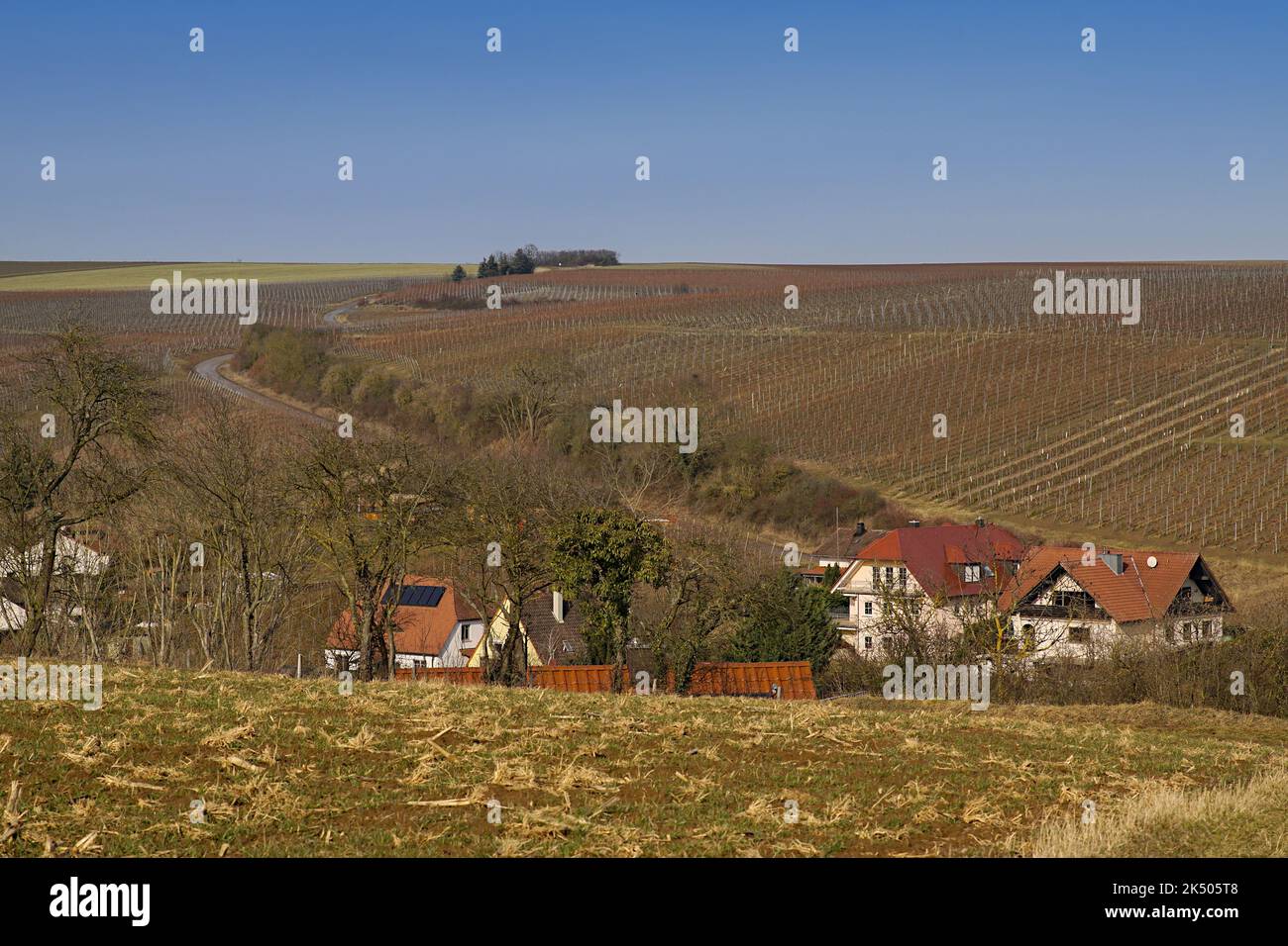 Mainstockheim - Mühlweggebiet Stockfoto