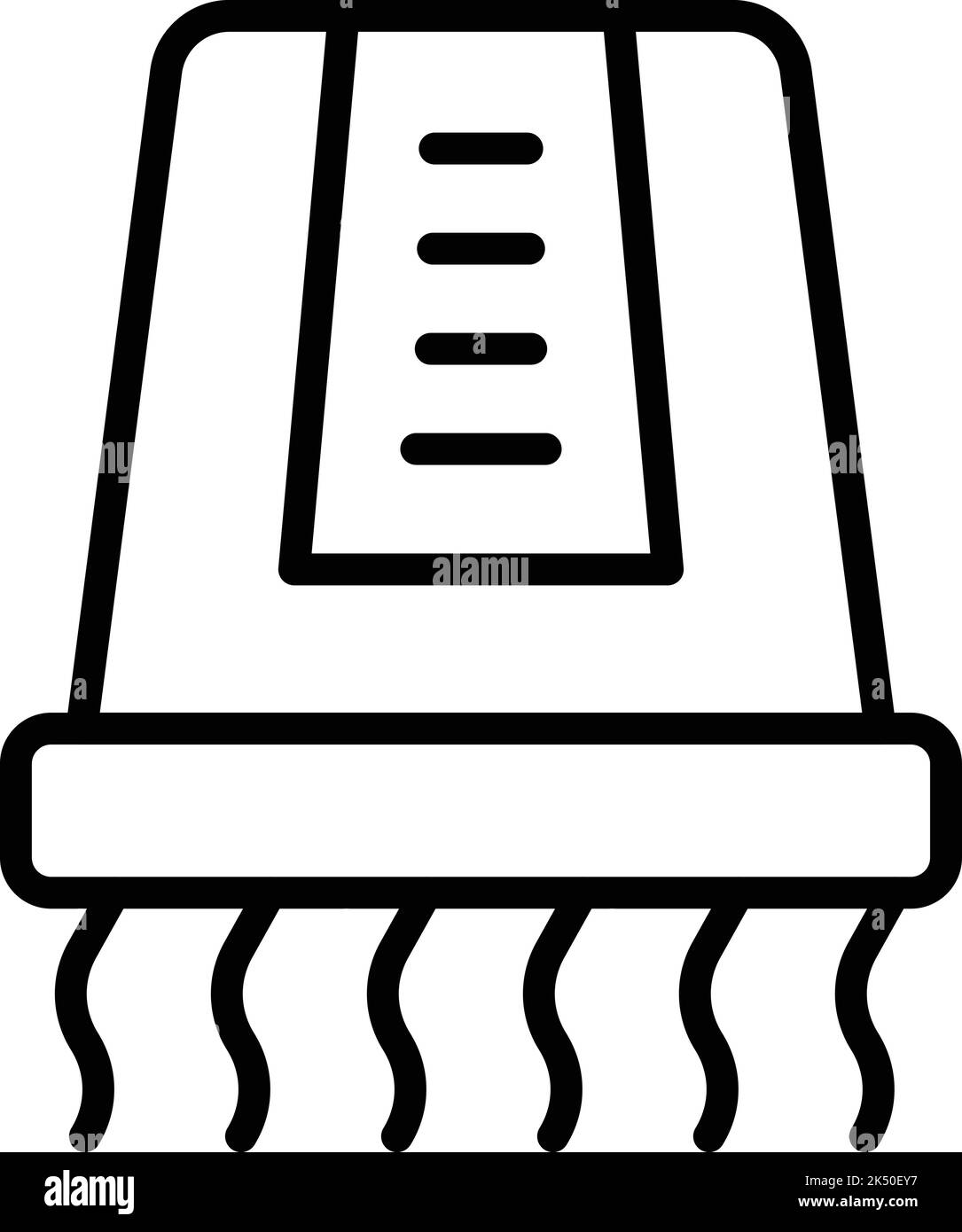 Symboldarstellung für den Trocknerspender. Luftmaschine. WC-Trockner Stock Vektor