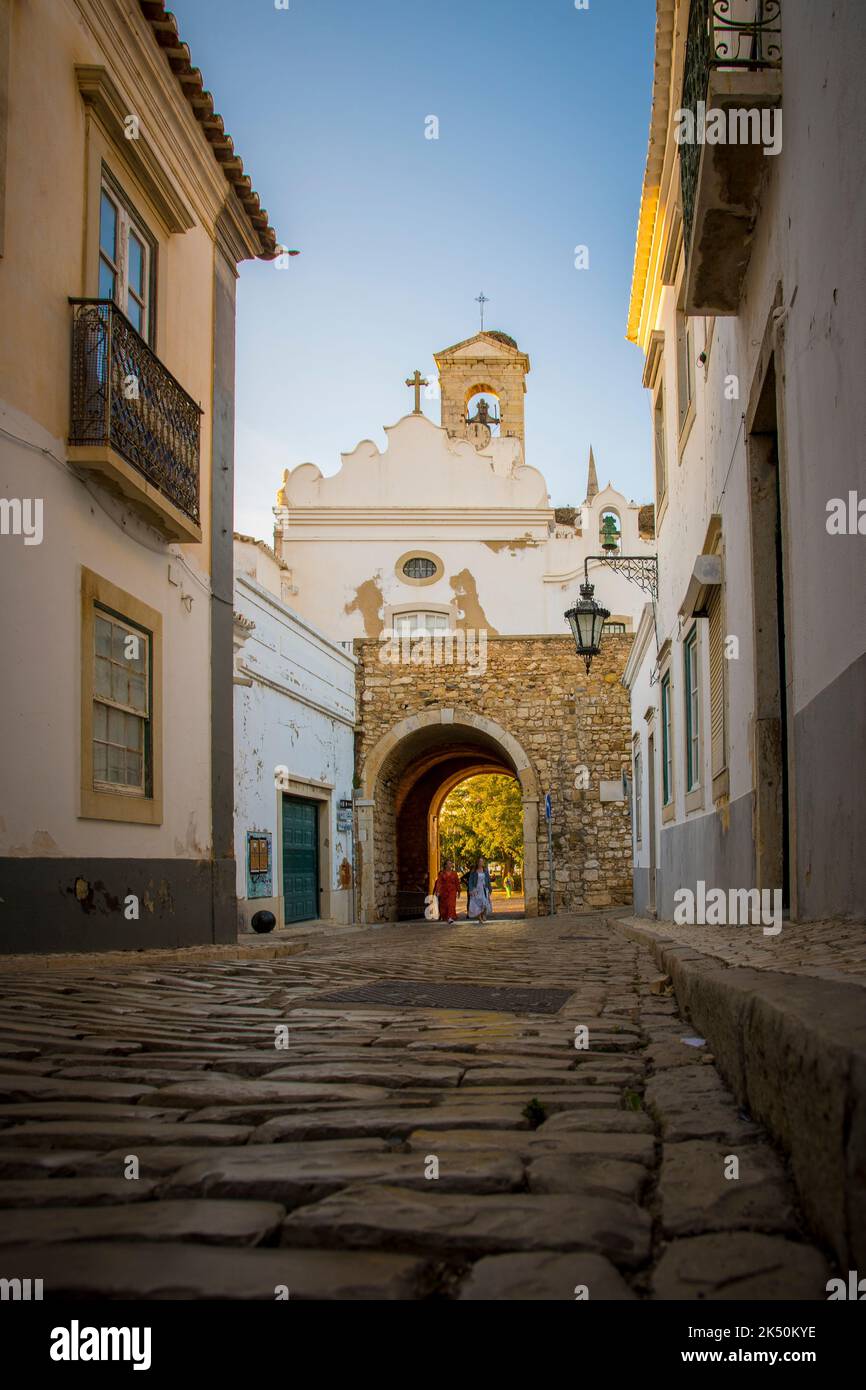 Spannende Faro Portugal Altstadt Ebenbildnull