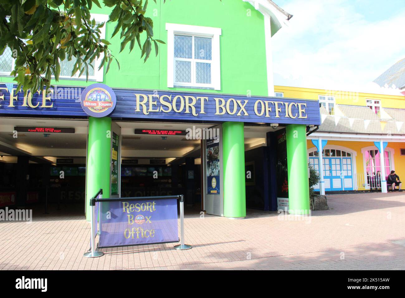 Alton Towers Themenpark Stockfoto