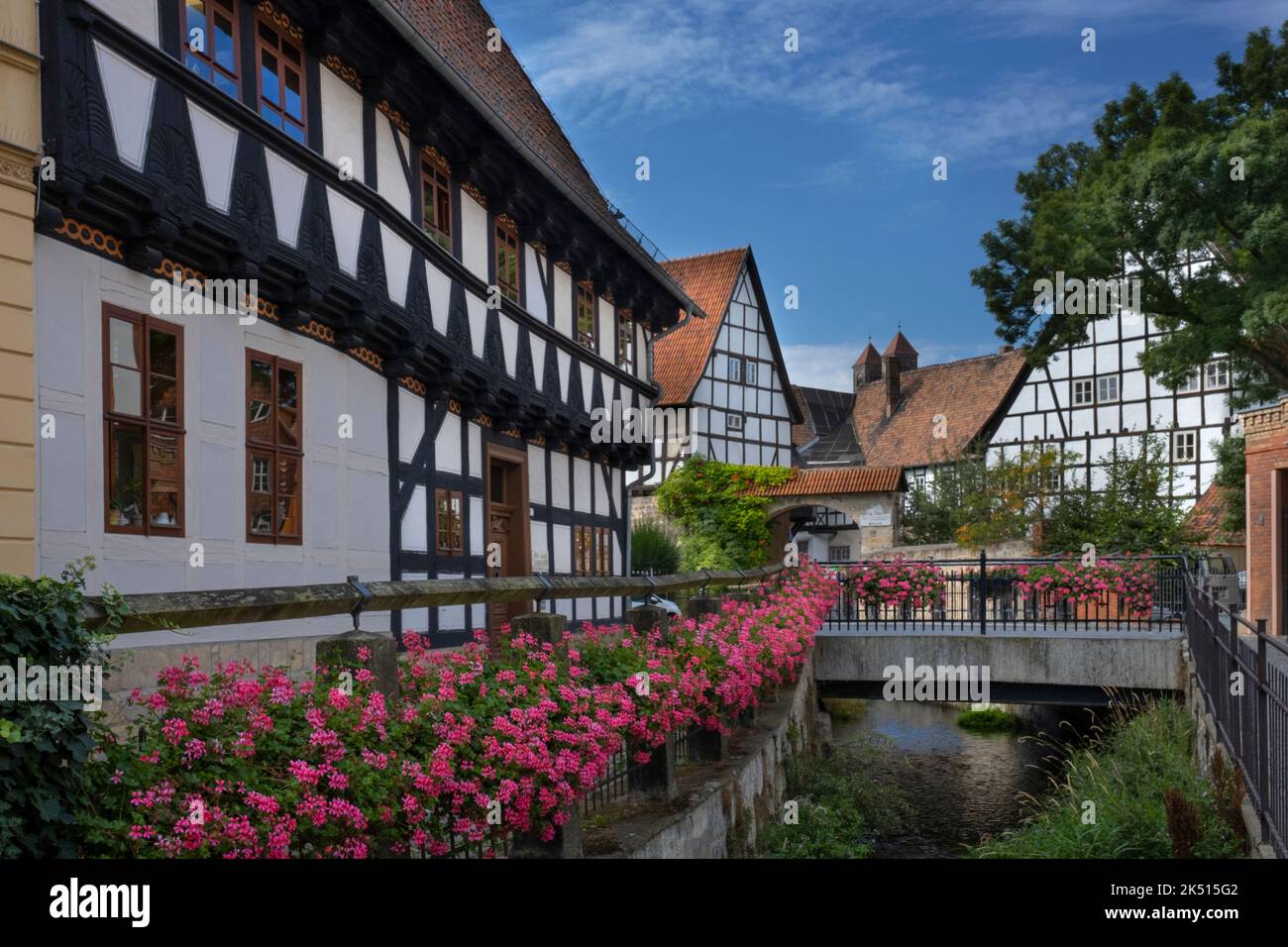 Quedlinburg UNESCO-Weltkulturerbe in Niedersachsen, Deutschland Stockfoto