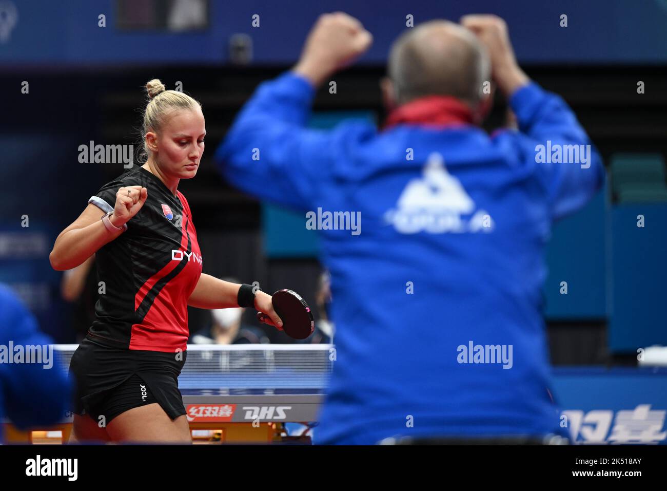 Chengdu, Chinas Provinz Sichuan. 5. Oktober 2022. Barbora Balazova (L