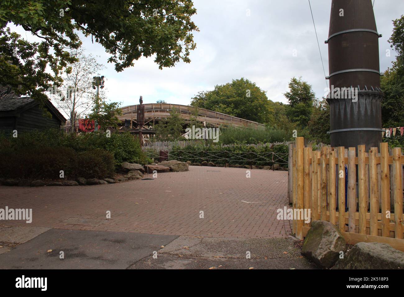 Alton Towers Themenpark Stockfoto