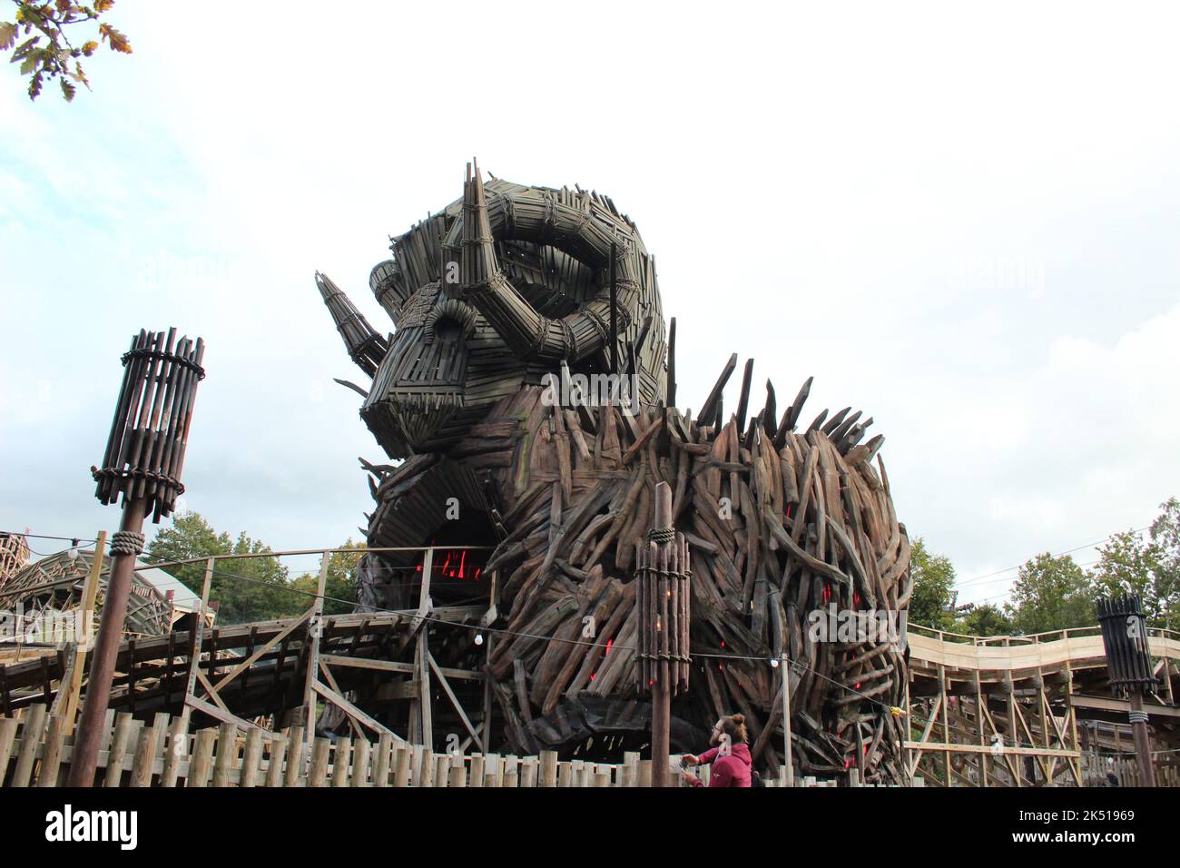 Alton Towers Themenpark Stockfoto