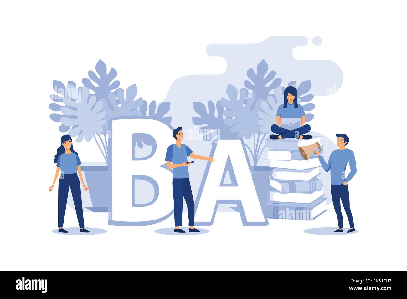 Online Fremdsprachen lernen, Mädchen und Jungen für Gadgets Sprachen lernen, Online-Studium über die Website, Kommunikation mit Ausländern über die I Stock Vektor