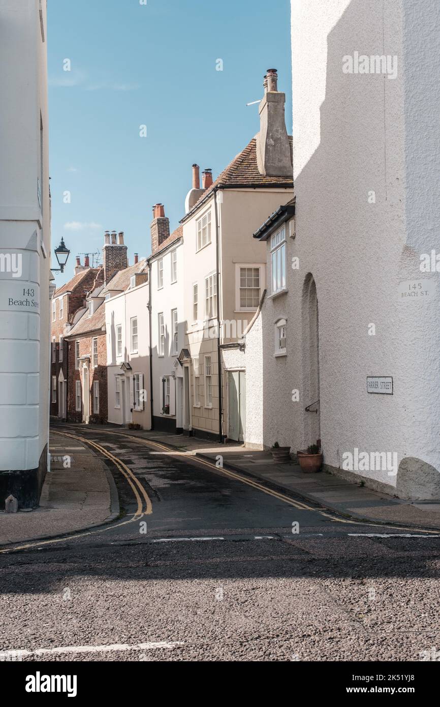 Blick auf die Farrier Street, von der Beach Street, Deal, Kent, Großbritannien Stockfoto