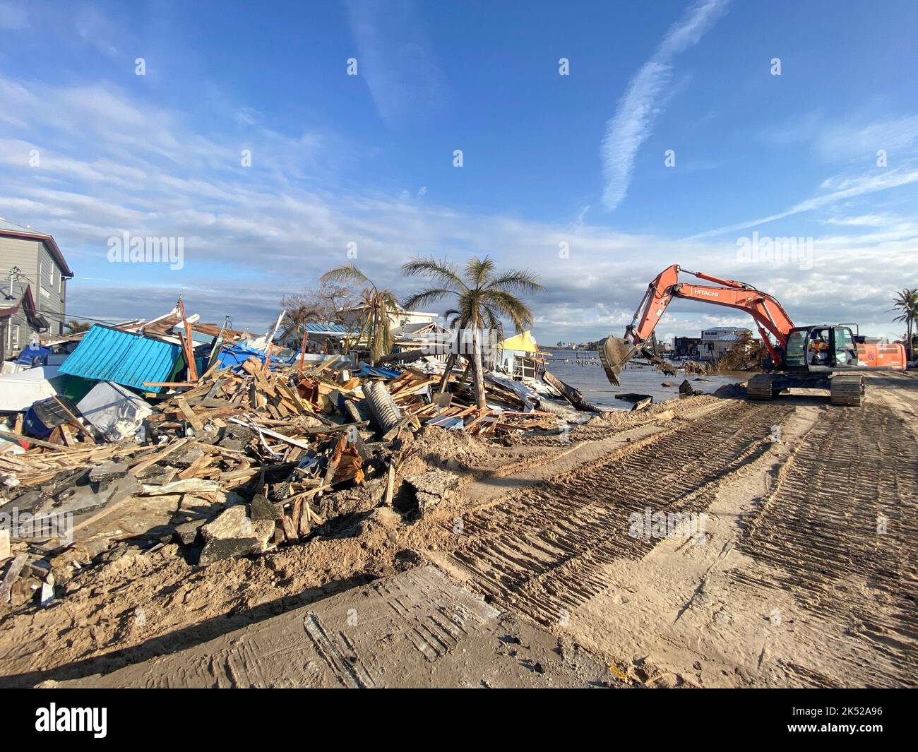 Matlacha Isles, FL, (Okt 4, 2022) - FEMA untersucht die Schäden nach dem US-Bundesstaat Ian. Stockfoto