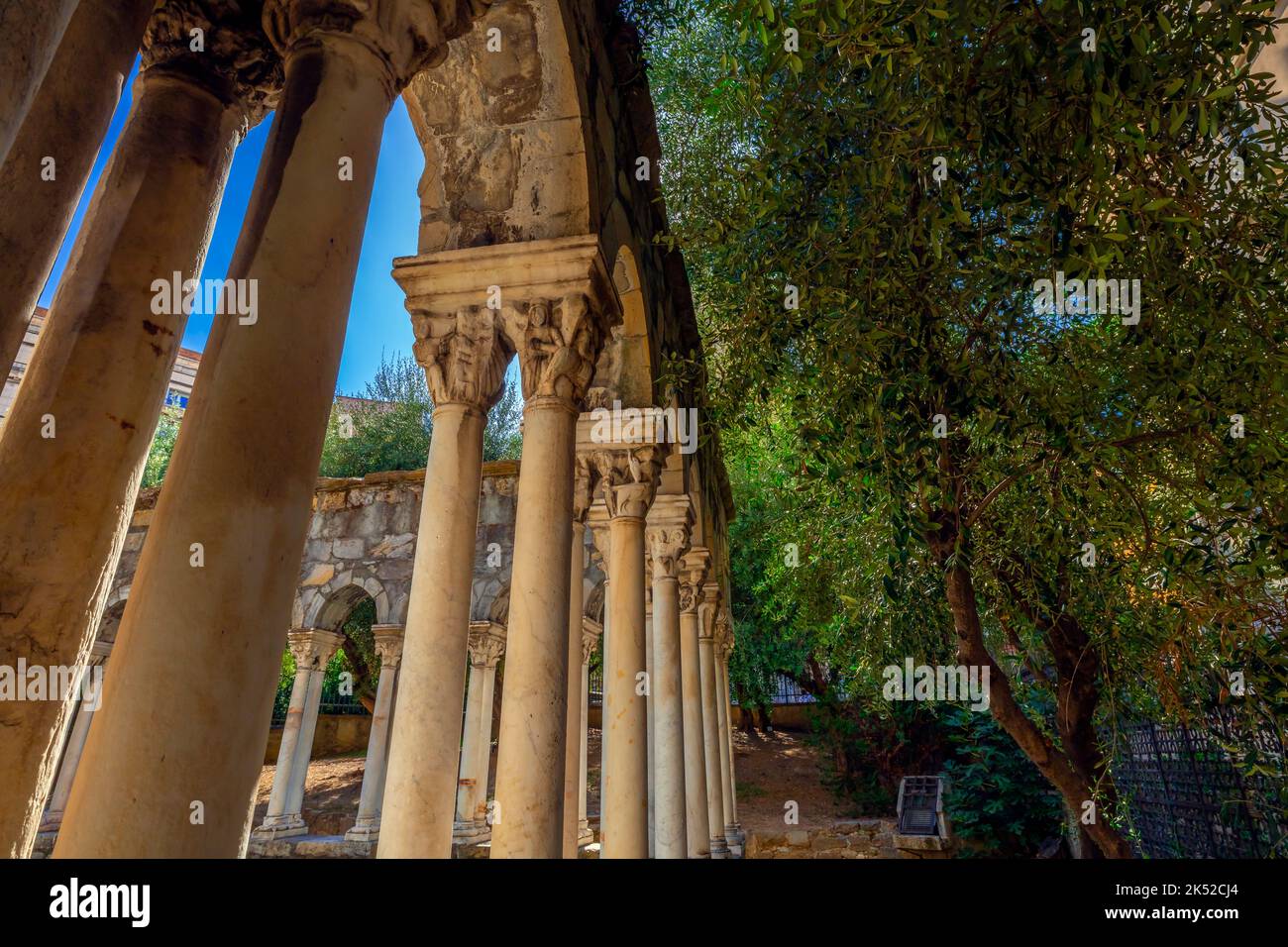 Das Kloster St. Andreas und die Pfarrkirche wurden vollständig abgerissen, um die städtische Umstrukturierung des Gebiets und den Bau des Bauwerks zu ermöglichen Stockfoto