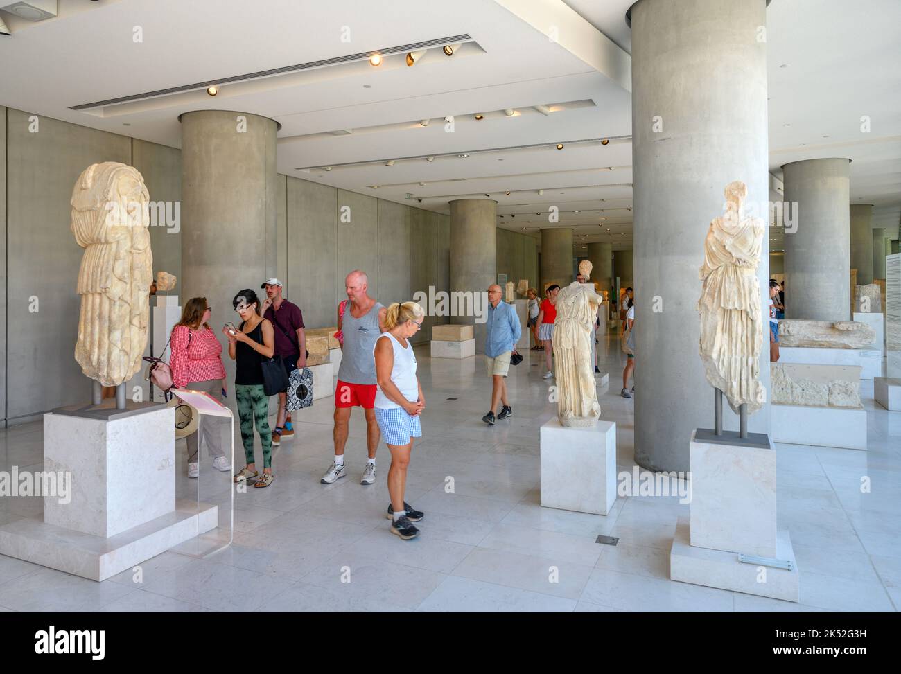 Innenraum des Akropolis-Museums, Athen, Griechenland Stockfoto
