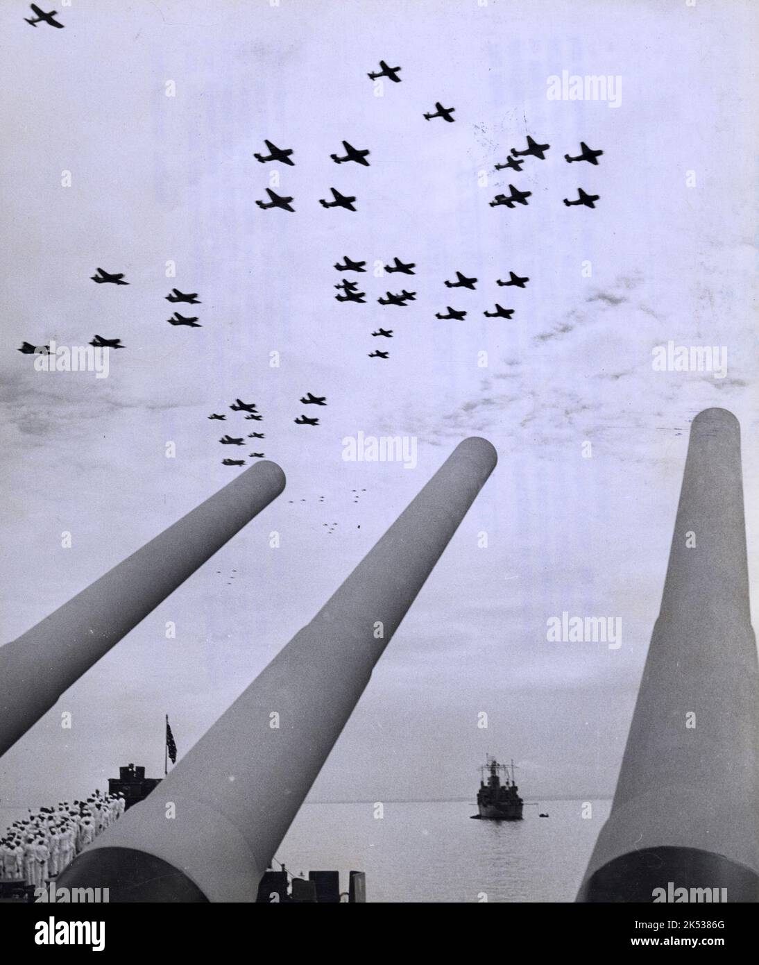 Kapitulation an Bord der USS Missouri (BB-63) in der Bucht von Tokio, Japan Stockfoto