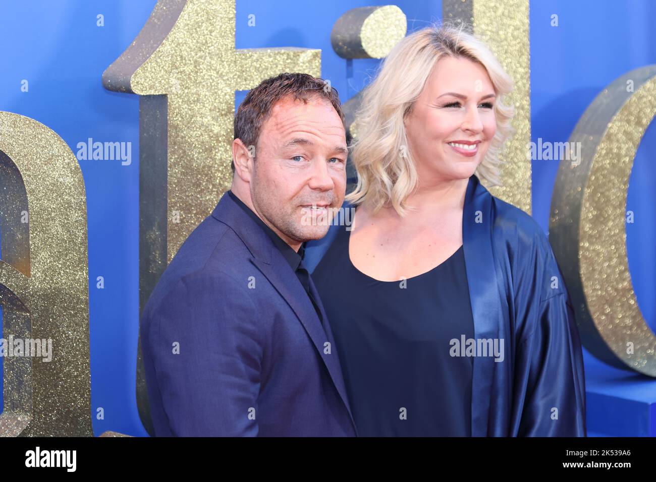 Stephen Graham, Schauspieler und Filmemacher nehmen an der Weltpremiere von Roald Dahls Matilda the Musical Teil, die von Sony Pictures in Kinos in ganz Großbritannien veröffentlicht wurde Stockfoto