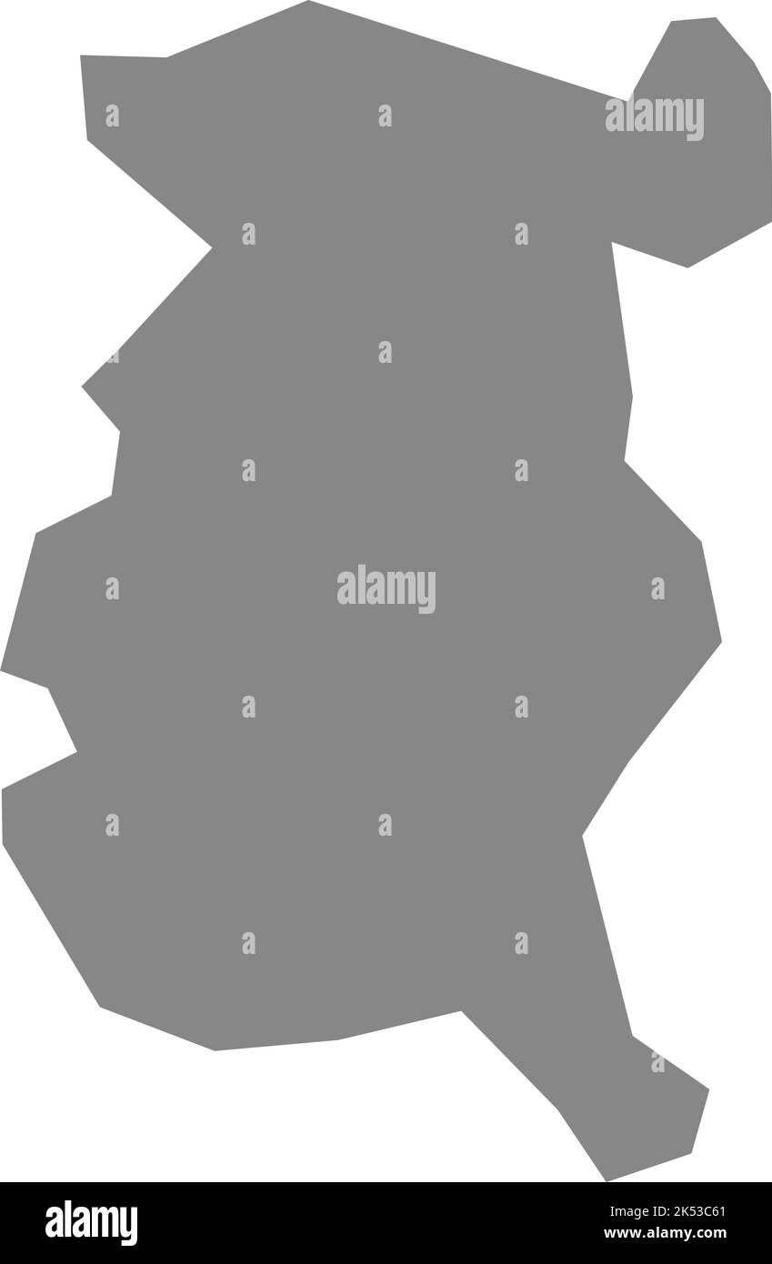 Graue Landkarte von GERA, DEUTSCHLAND Stock Vektor
