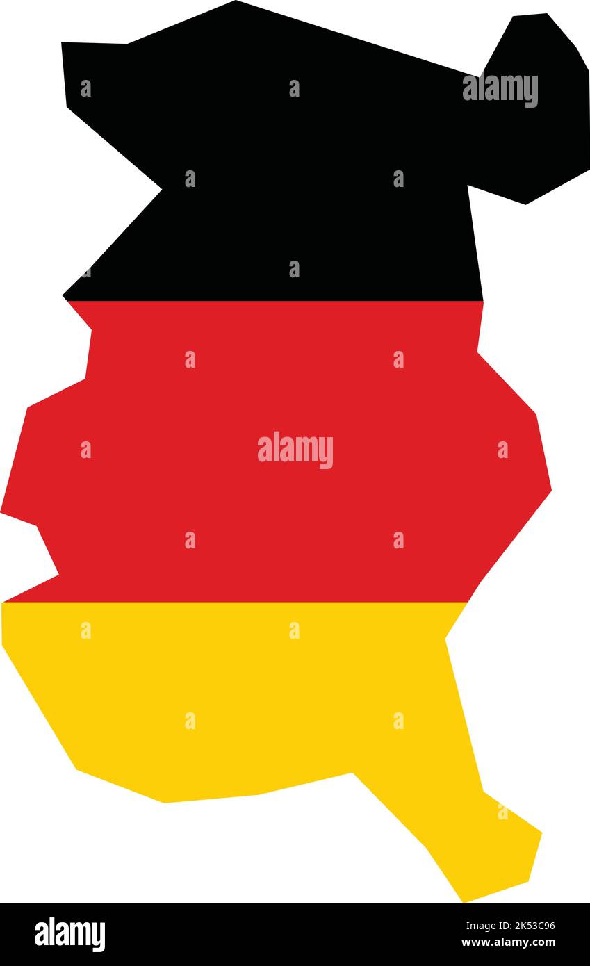 Flaggenkarte von GERA, DEUTSCHLAND Stock Vektor
