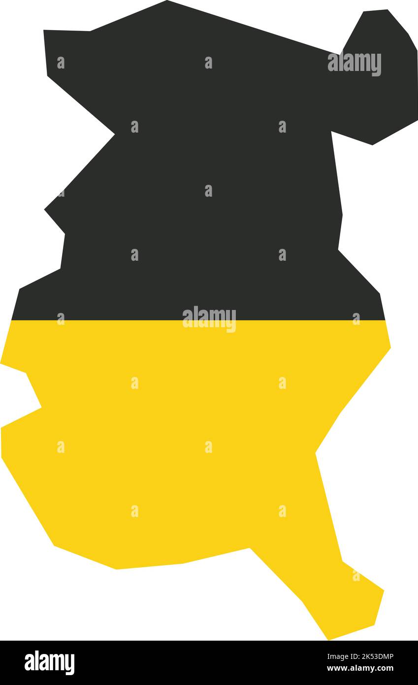 Flaggenkarte von GERA, DEUTSCHLAND Stock Vektor