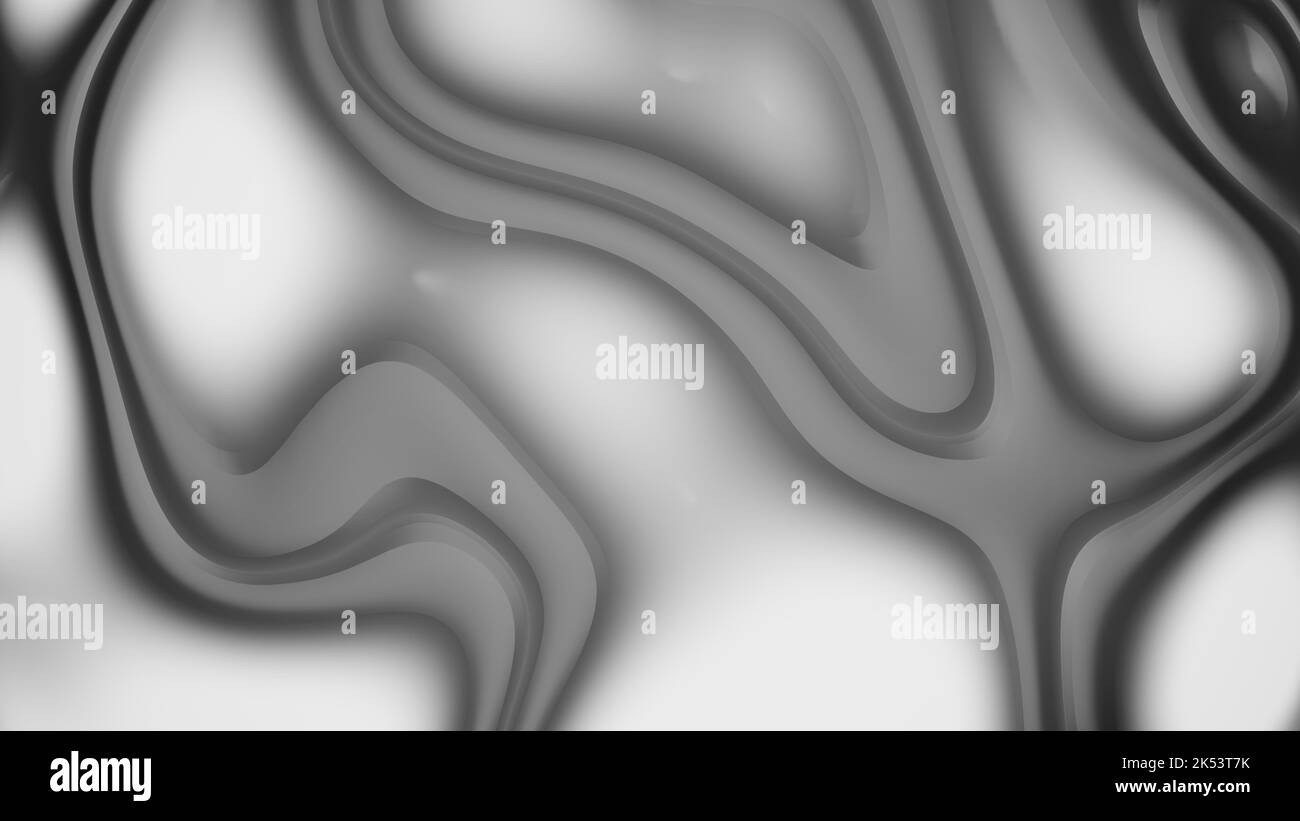 Schwarzer und weißer Hintergrund. 3D Rendern. Stockfoto