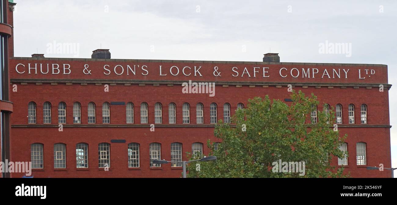 Chubb & Sons, Lock & Safe Company Ltd, Wolverhampton, West Midlands, England, Großbritannien Stockfoto