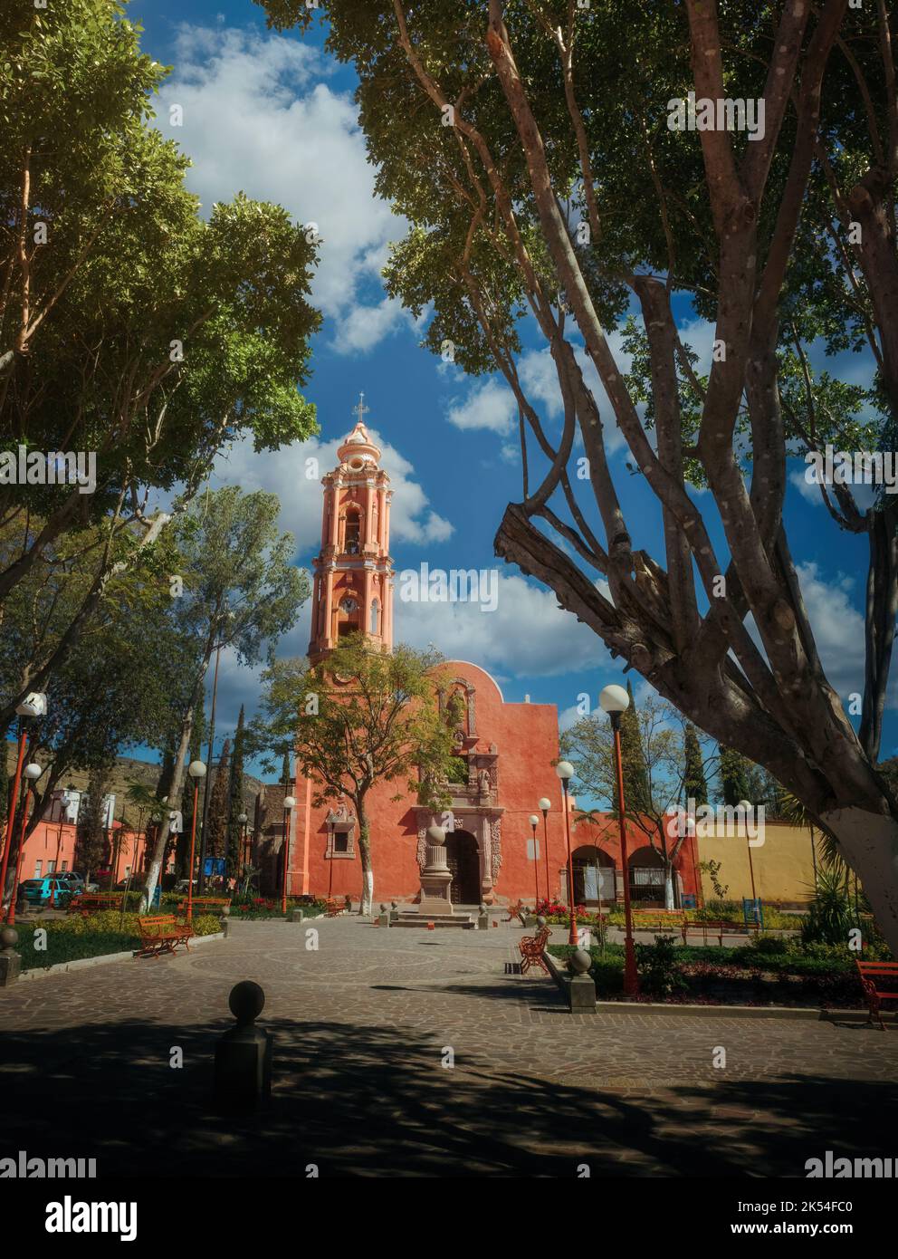 Eine Kirche von Victoria Guanajuato Premium Foto Stockfoto