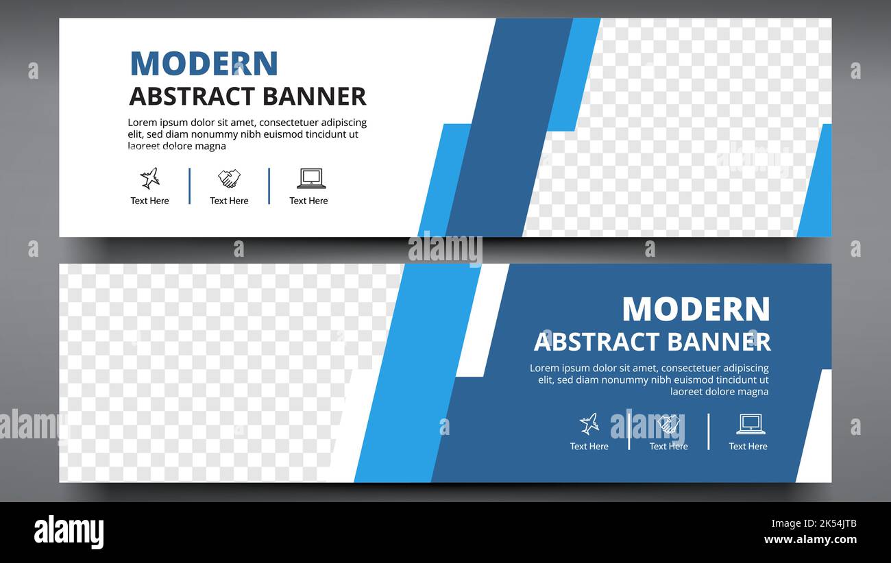 Web-Banner Vorlage Layout Design einfarbig Stock Vektor