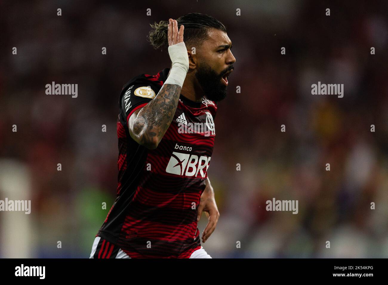 GABI von Flamengo während des Spiels zwischen Flamengo und Internacional im Rahmen der Brasileirao Serie A 2022 im Maracana Stadium am 06. Oktober 2022 in Rio de Janeiro, Brasilien. Stockfoto