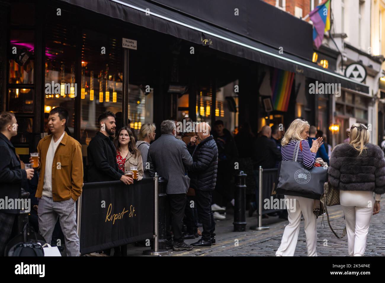 London rund um das West End Abend und Nacht Stockfoto