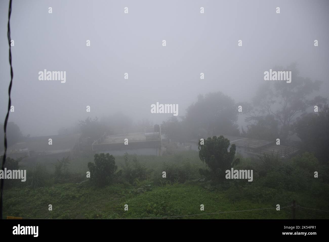 Schöne Aussicht auf bhimtal - die Bergstation Stockfoto