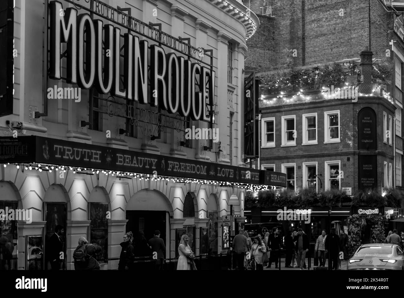 London rund um das West End Abend und Nacht Stockfoto