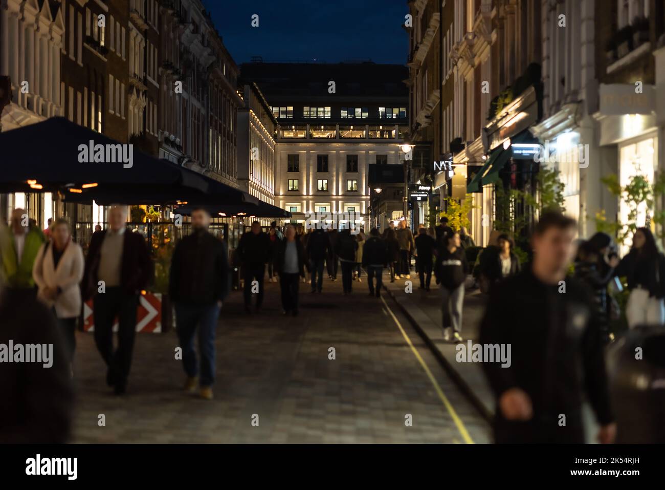 London rund um das West End Abend und Nacht Stockfoto