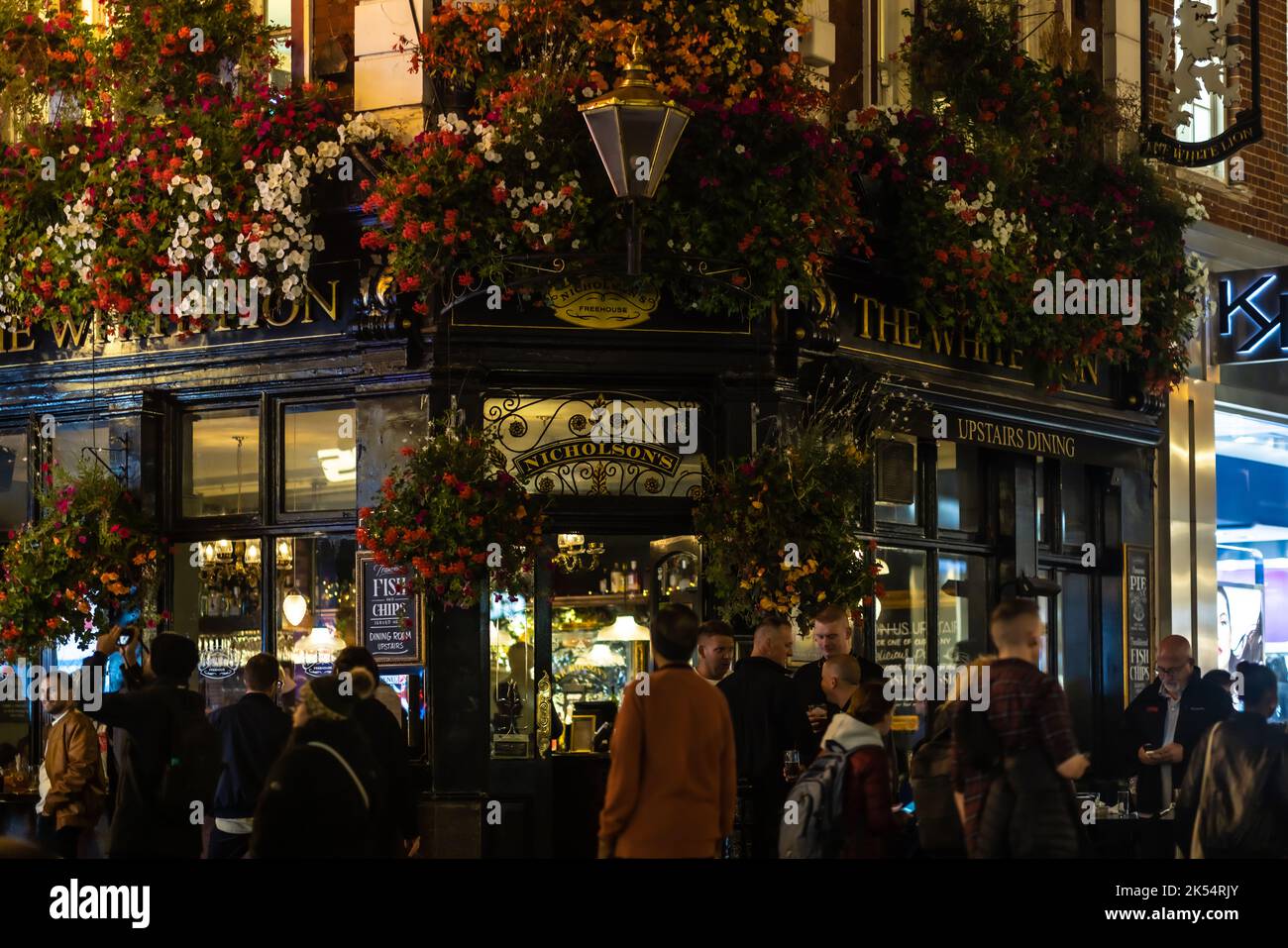 London rund um das West End Abend und Nacht Stockfoto