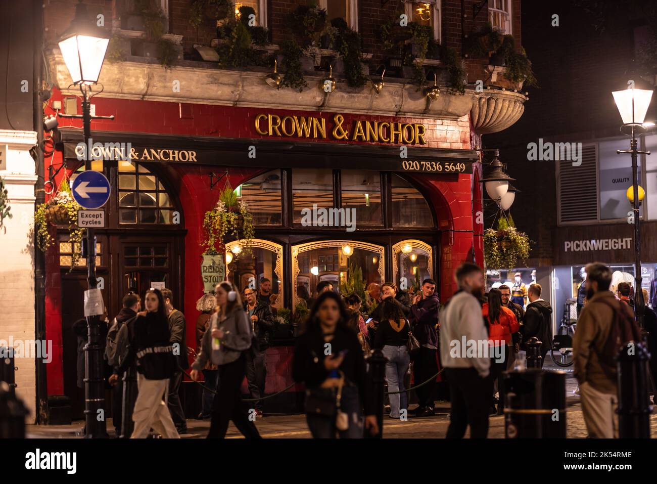 London rund um das West End Abend und Nacht Stockfoto
