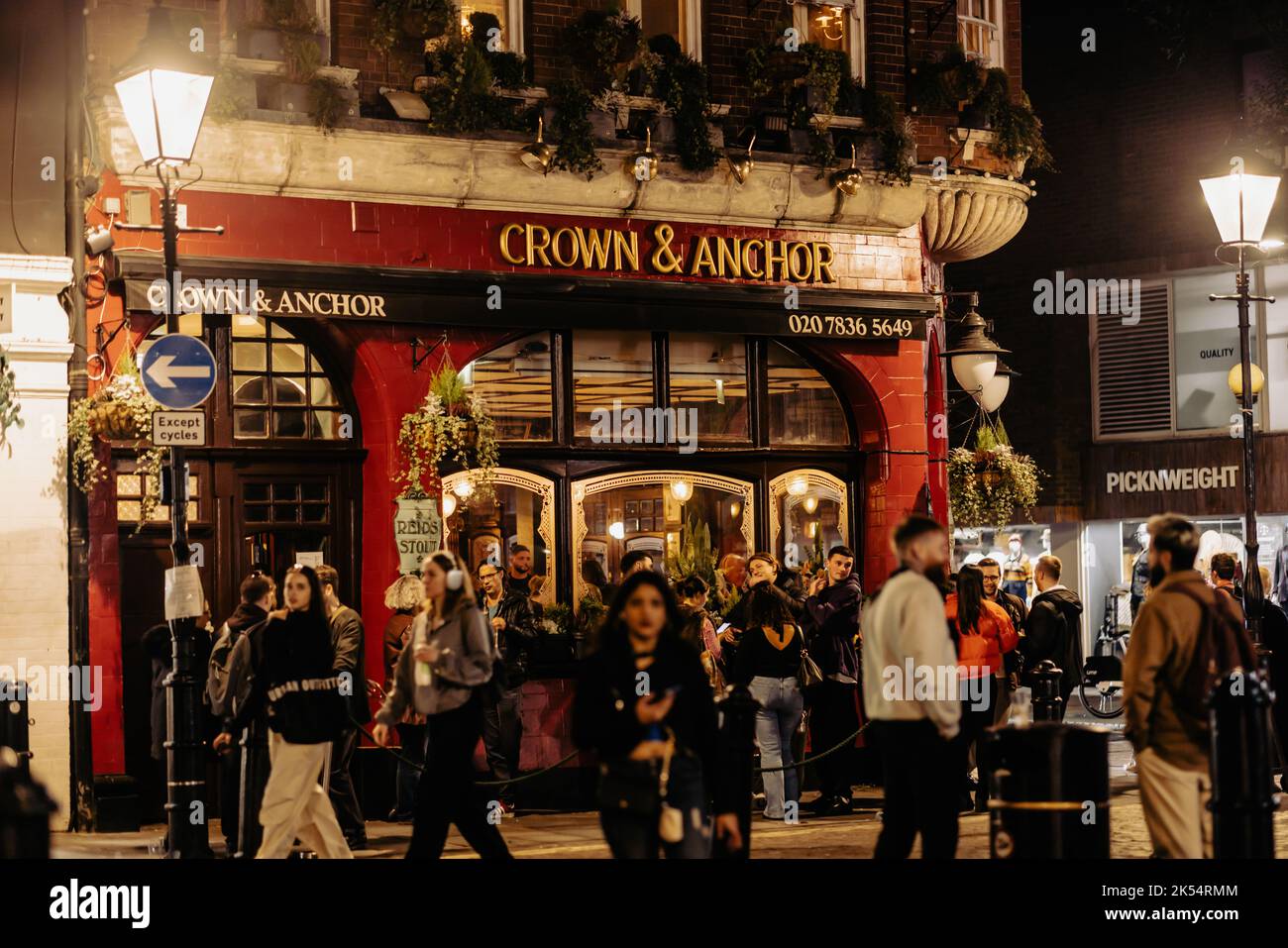 London rund um das West End Abend und Nacht Stockfoto