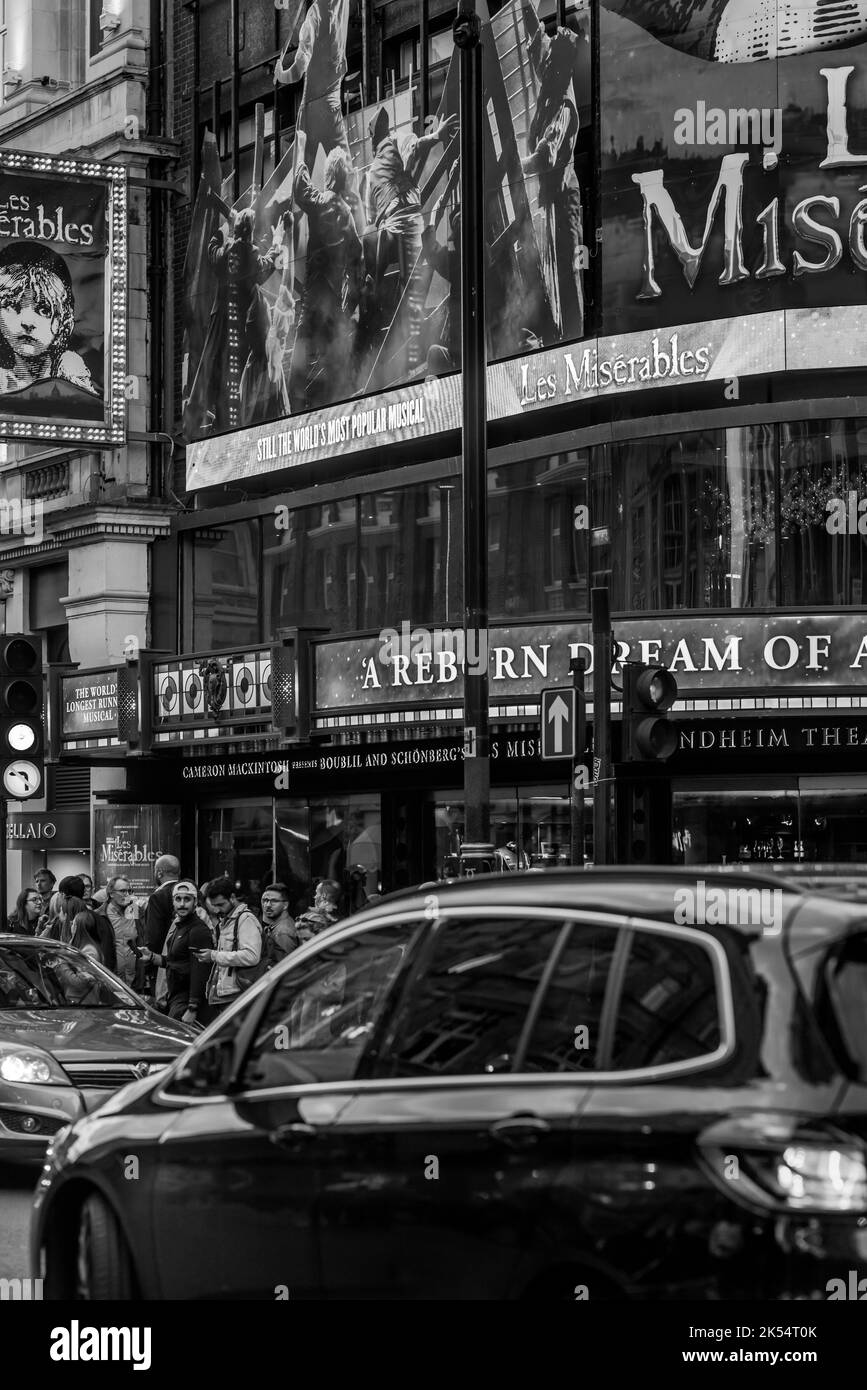 London rund um das West End Abend und Nacht Stockfoto