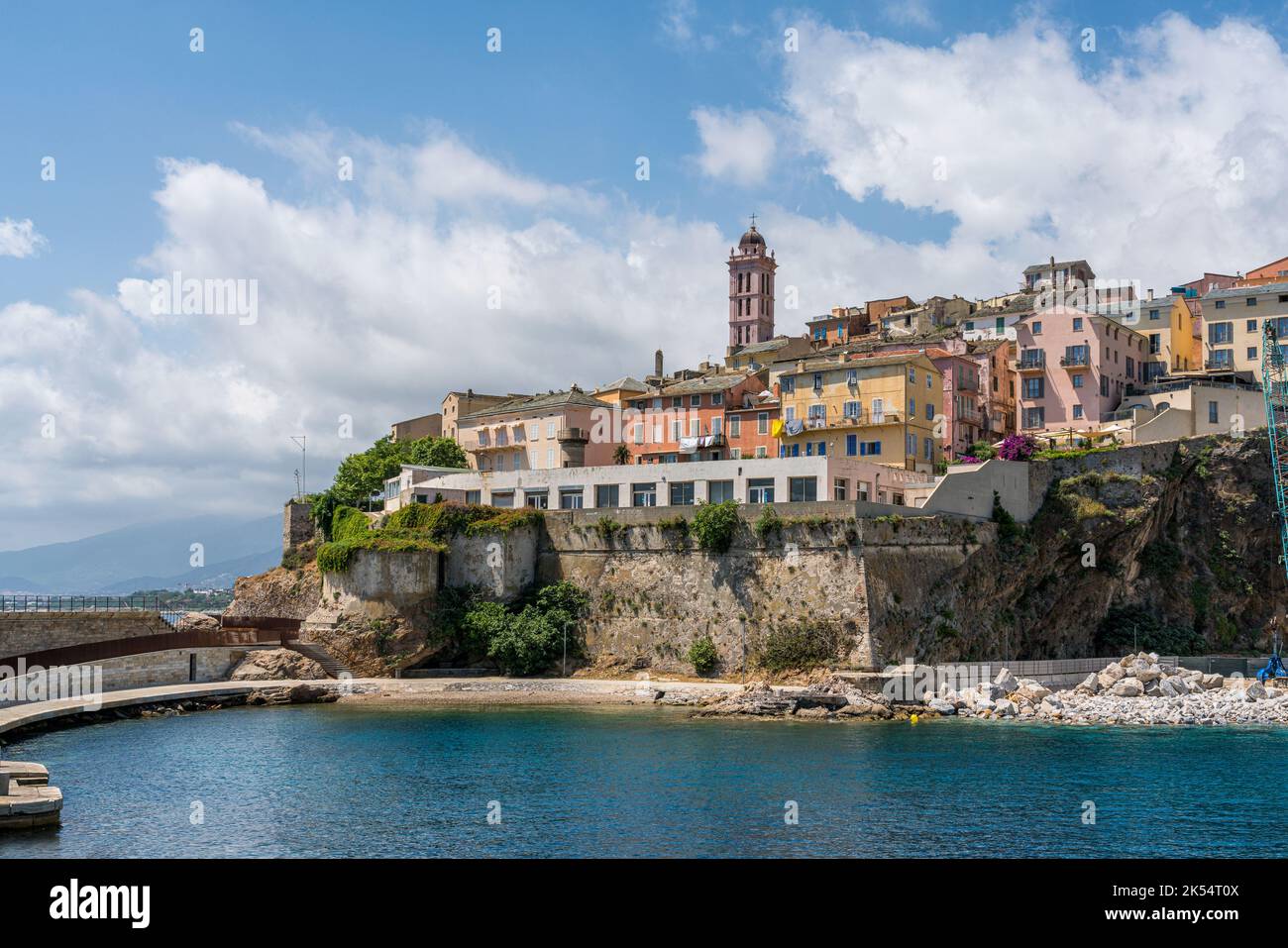 Die malerische Zitadelle von Bastia an einem sonnigen Sommertag. Corse, Frankreich. Stockfoto