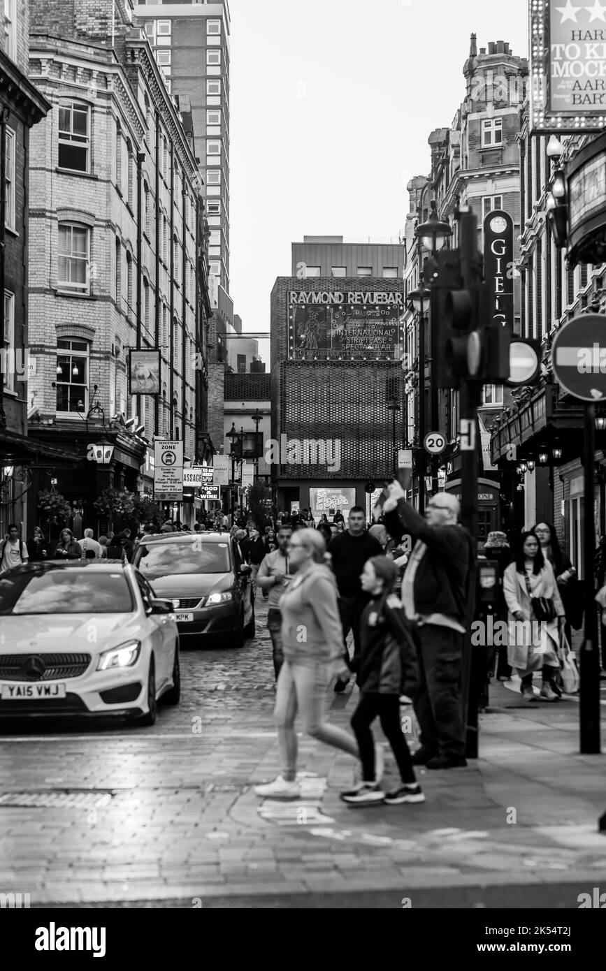 London rund um das West End Abend und Nacht Stockfoto
