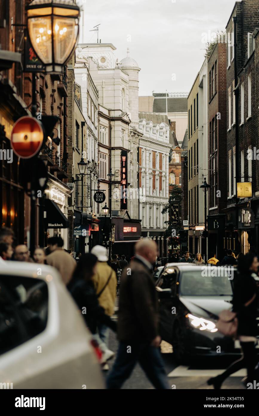 London rund um das West End Abend und Nacht Stockfoto