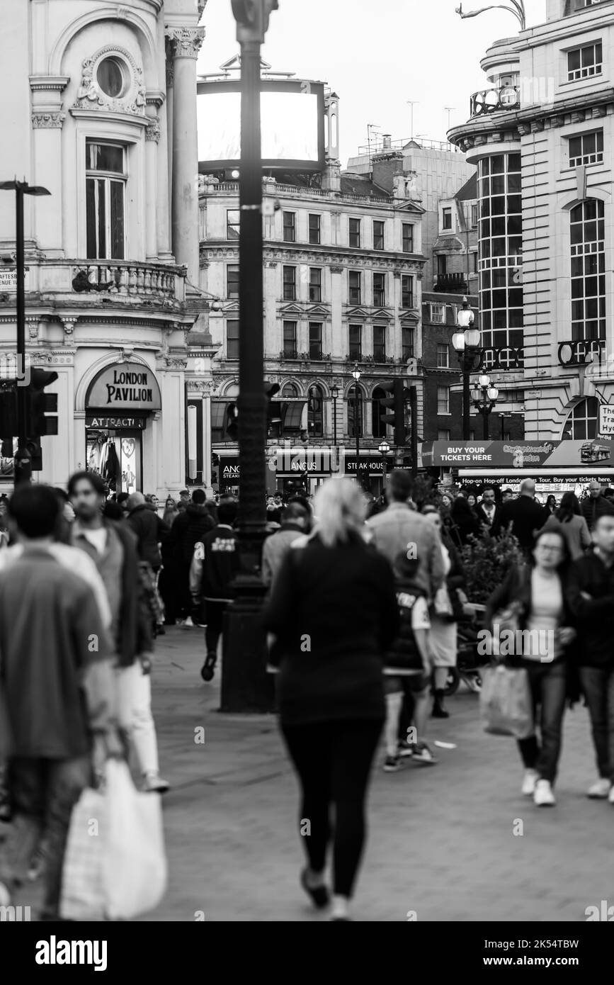 London rund um das West End Abend und Nacht Stockfoto