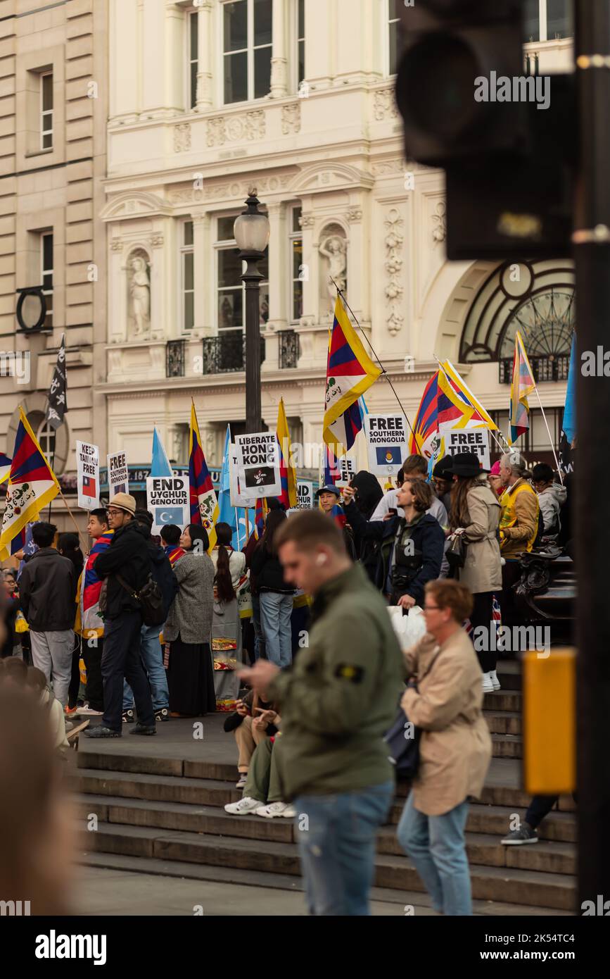 London rund um das West End Abend und Nacht Stockfoto