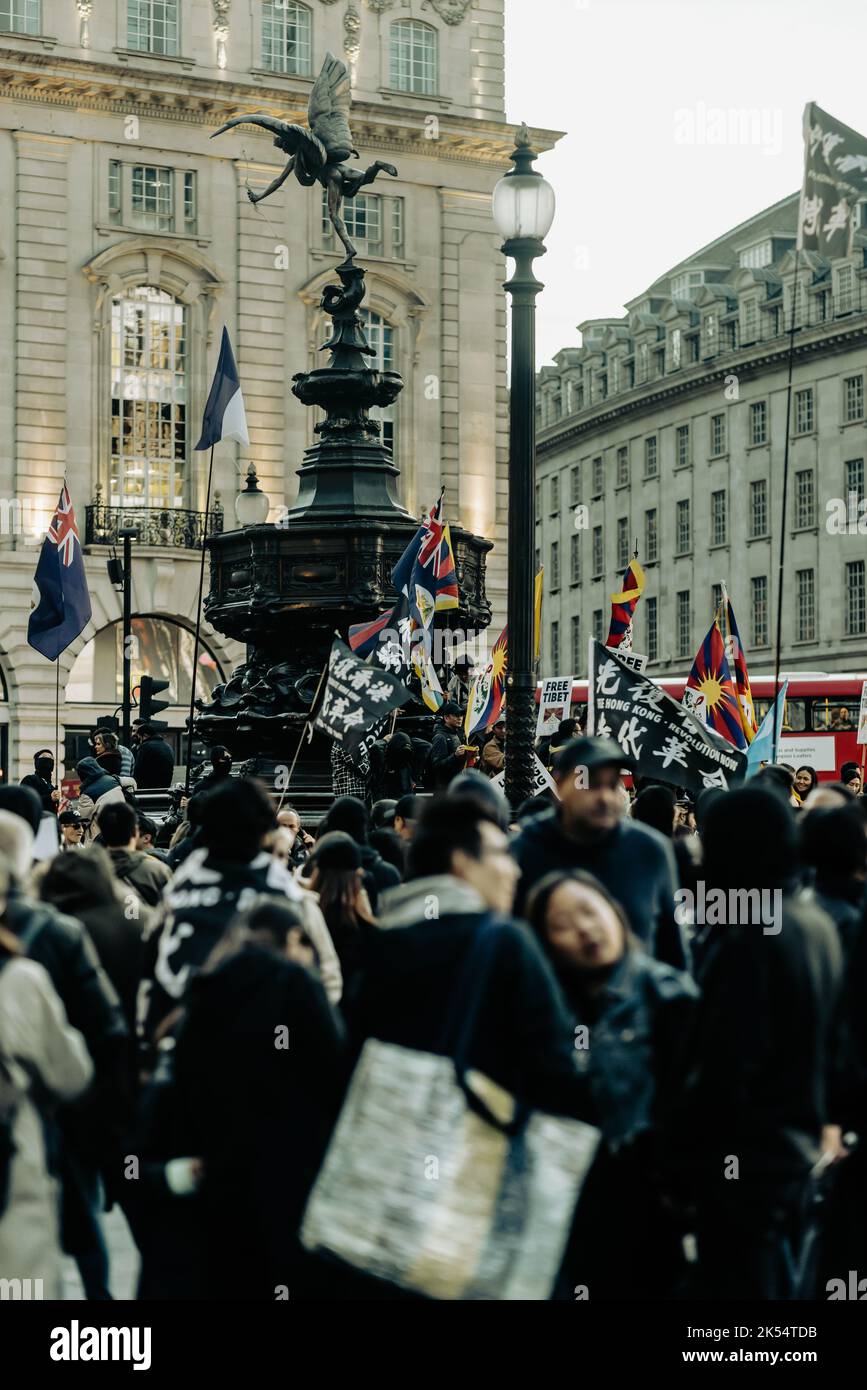 London rund um das West End Abend und Nacht Stockfoto