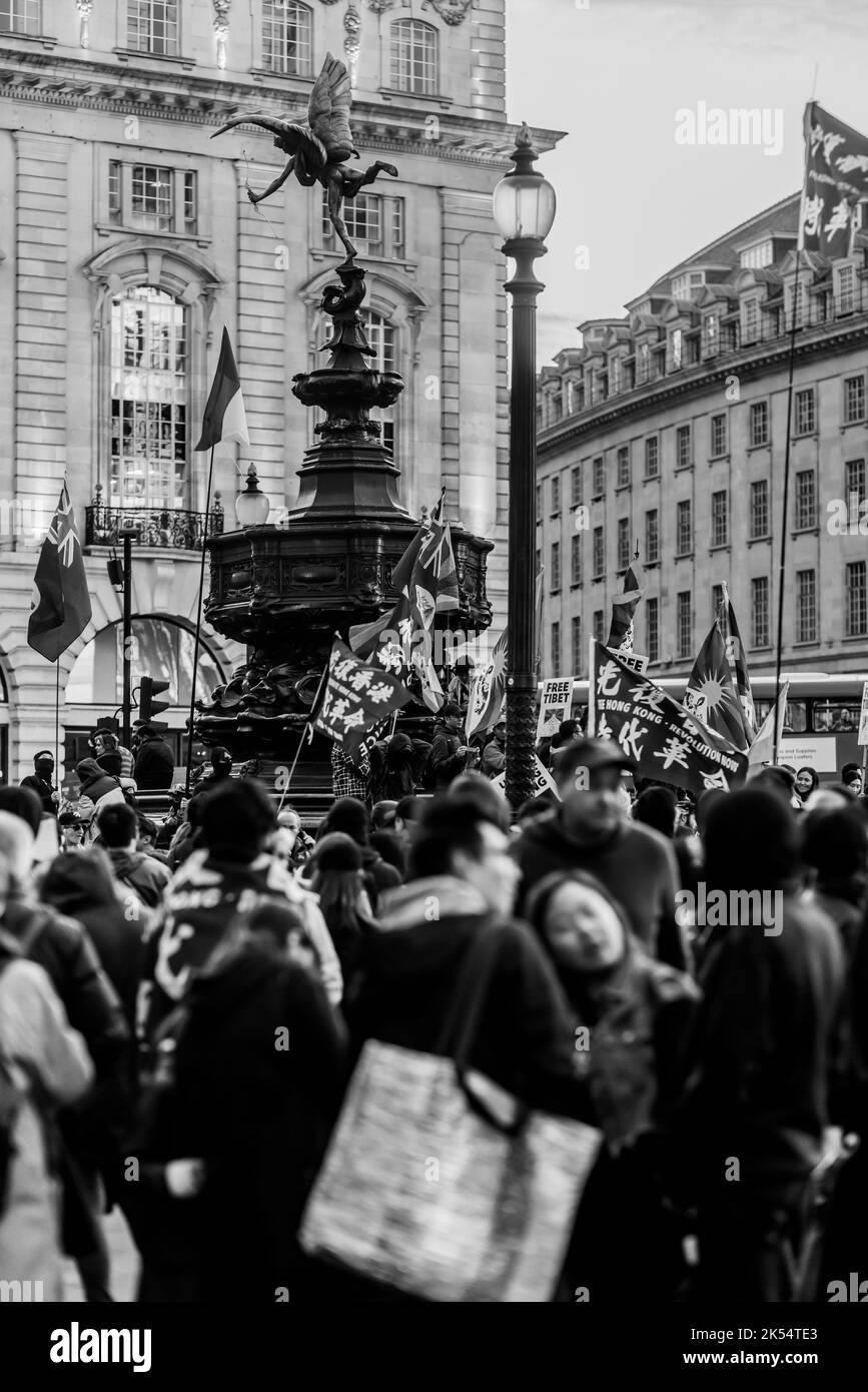 London rund um das West End Abend und Nacht Stockfoto