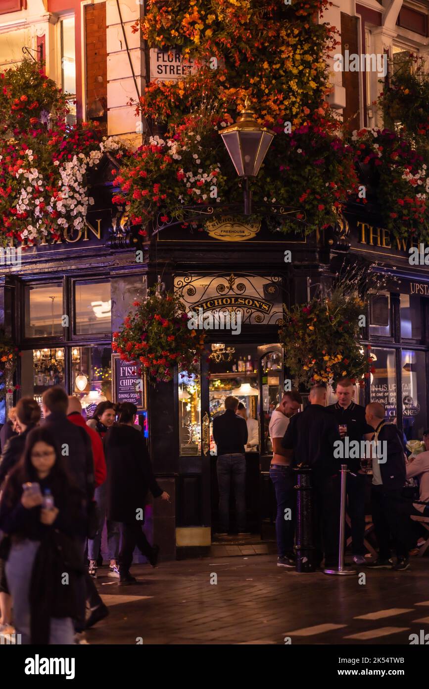 London rund um das West End Abend und Nacht Stockfoto