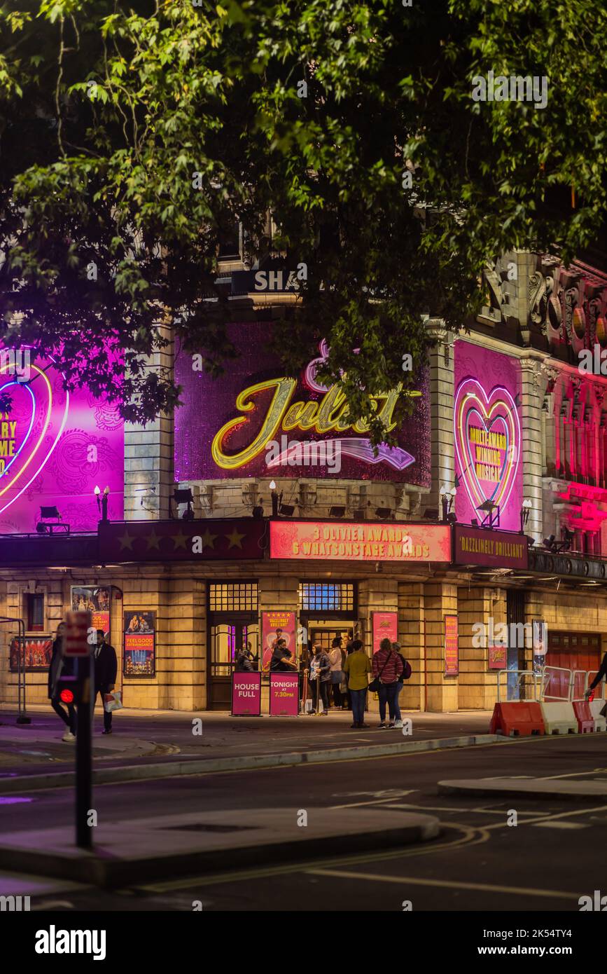 London rund um das West End Abend und Nacht Stockfoto