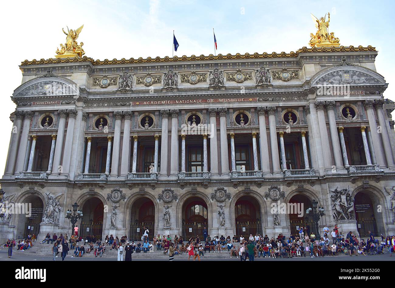 Opéra Garnier oder Palais Garnier. Paris, Frankreich. August 2018. Stockfoto