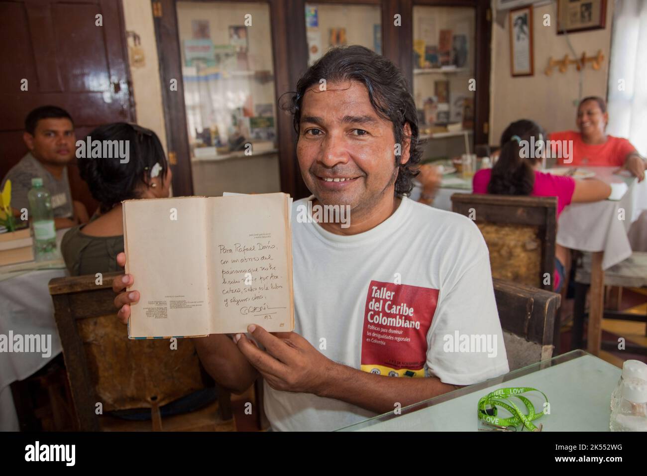 Kolumbien, Aracataca ist der Ort, an dem der Schriftsteller und Nobelpreisträger Gabiel Garcia Marquez geboren wurde, und er veranschaulicht den imagienary place Macondo in h Stockfoto