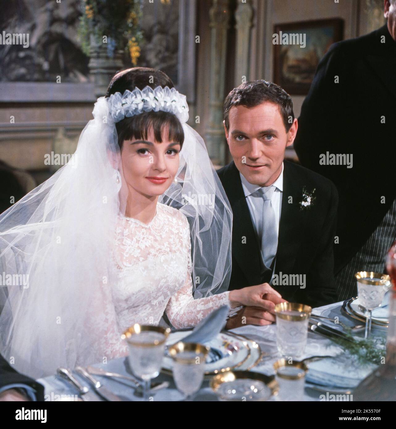 Bedure, falsch verbunden, Fernsehfilm, Deutschland 1962, Regie: Paul Verhoeven, Darsteller: Ingrid Andree, Harald Leipnitz Stockfoto