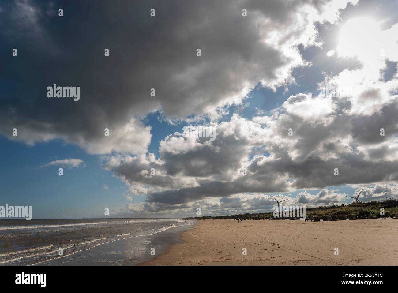 Fraisthorpe Beach, Bridlington, East Yorkshire, Großbritannien Stockfoto