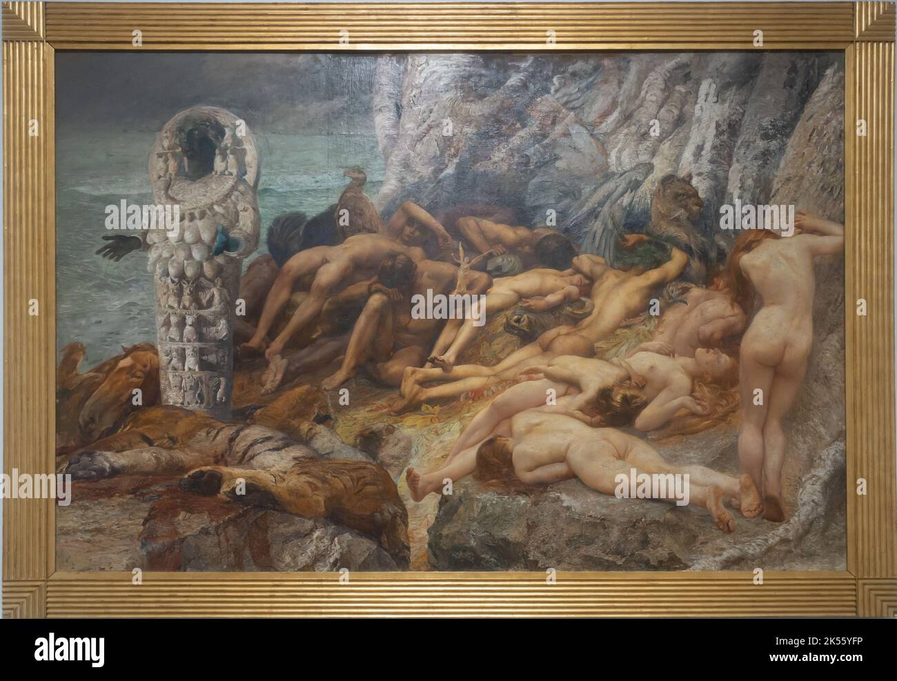 Galleria Nazionale d'Arte Moderna e Contemporanea - Nationale Galerie für moderne und zeitgenössische Kunst, Rom - Giulio Aristide Sartorio Stockfoto