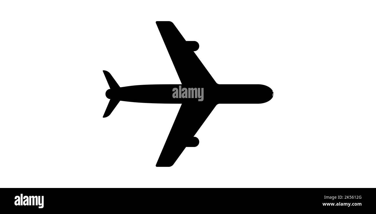 Flugzeug Symbol Symbol einfaches Design Stock Vektor